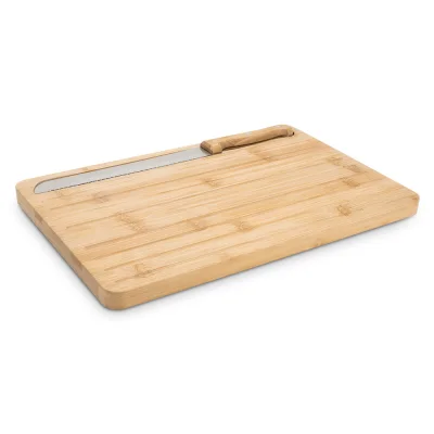 Catcher – Planche à découper le pain en bambou avec couteau inclus
