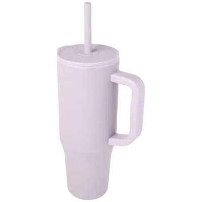 Gobelet isotherme Brady 900 ml certifié RCS avec paille en silicone