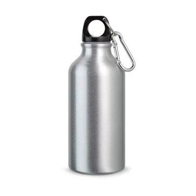 Landscape S – Bouteille de sport 400mL en aluminium avec mousqueton