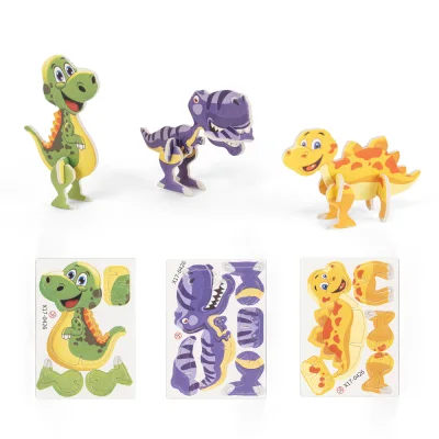 Dinosaurus – Puzzle 3D en papier en forme de dinosaure