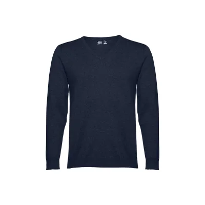 THC Milan – Pull col V pour homme en coton et polyamide