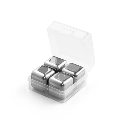 Glacier – Jeu de cubes réutilisables en acier inoxydable