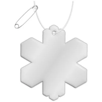Attache réfléchissante en PVC en forme de flocon de neige H-10 RFX™