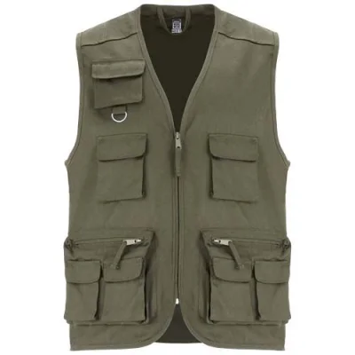 Gilet de travail multi-poches à col en V Venera de 200 g/m2