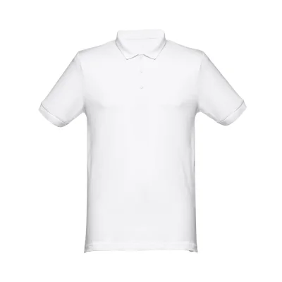 THC Monaco WH – Polo manches courtes pour homme en coton cardé