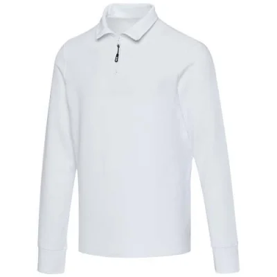 Polo unisexe de 245 g/m² Apollo à manches longues et demi fermeture éclair