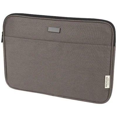 Housse pour ordinateur portable Joey de 2 L en toile recyclée GRS 14 pouces