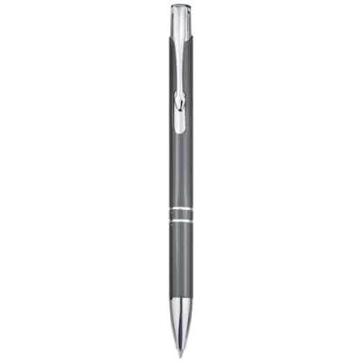Stylo bille rétractable en aluminium Moneta (encre bleue)