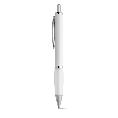 Move BK – Stylo à bille en ABS blanc avec clip en métal