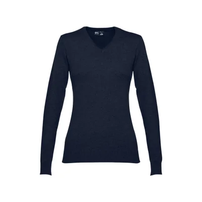 THC Milan Women – Pull à col V pour femmes en coton et polyamide