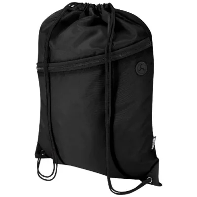 Sac à cordon Oriole en RPET avec poche avant zippée, 5 L