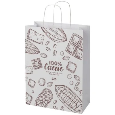 Sac en papier Kraft 120 g/m2avec poignées torsadées, 31 x 12 x 41 cm