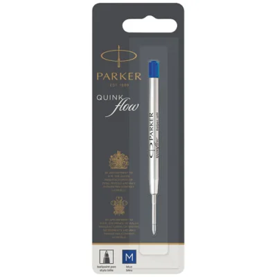 Cartouche pour stylo bille Quinkflow Parker (encre bleue)