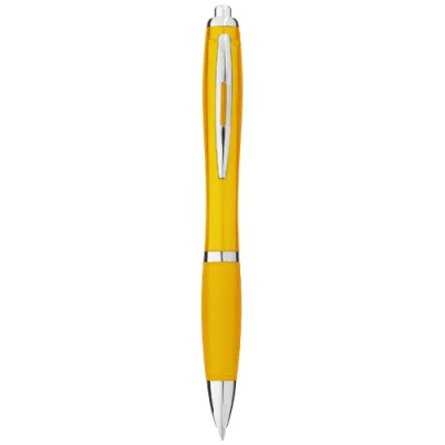 Stylo bille avec corps et grip colorés Nash (encre bleue)