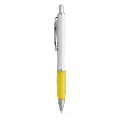Move – Stylo à bille en ABS blanc avec clip en métal