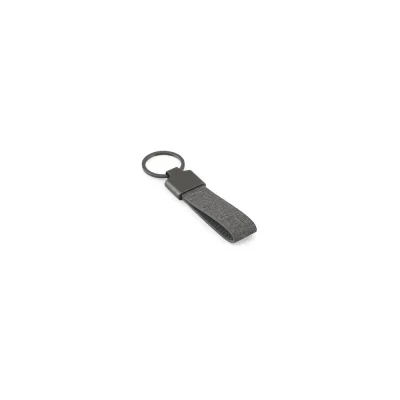 Raven – Porte-clés de forme rectangulaire en métal et pet recyclé (30% recyclé)