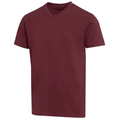 T-shirt unisexe en coton bio certifié OCS Balfour à manches courtes et col en V de 200 g/m²