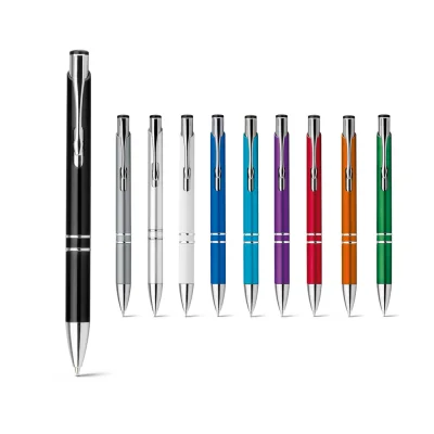 Beta Plastic – Stylo à bille en ABS avec clip en métal