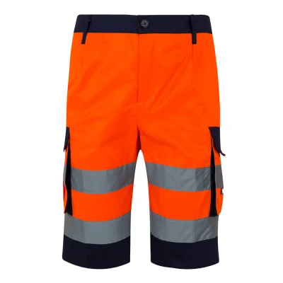 VL Hades – Bermuda bicolore multi-poches (210g/m²), en coton (20%) et polyester (80%)