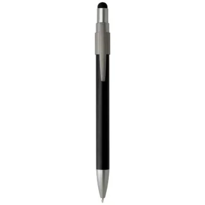 Stylo bille recyclé RCS avec stylet et toupie antistress (encre bleue) Rill