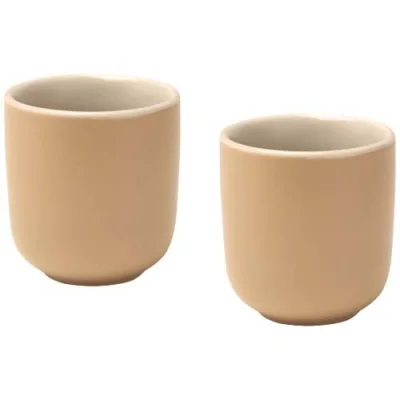 Tasses à expresso Male en céramique de 90 ml - set de 2 en finition mate