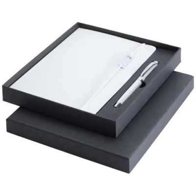 Ensemble carnet à couverture rigide A5 et stylo roller Legato Elegance