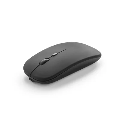 Khan – Souris sans fil avec batterie 500mAh en ABS recyclé (100 % rABS)