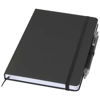 Ensemble comprenant un cahier en papier recyclé Spectrum A5 et un stylo à bille