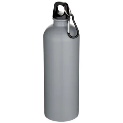 Bouteille d’eau Oregon de 750 ml en acier inoxydable à simple paroi certifiée RCS, recyclé mat avec mousqueton