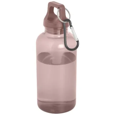 Bouteille d'eau Oregon de 400 ml en plastique recyclé avec mousqueton