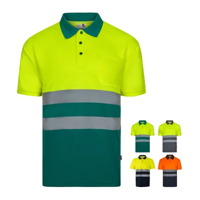 VL Fortuna – Polo Bird-eye (140g/m²) à manches courtes, en polyester (100%)