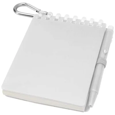 Ensemble carnet souple d’extérieur recyclé et stylo bille (encre noire) Lig Mini