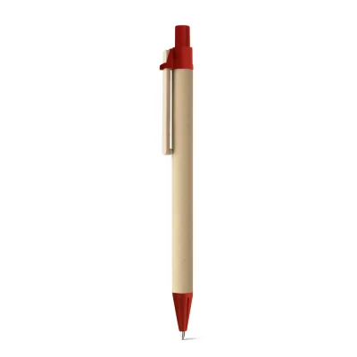 Nairobi – Stylo à bille en papier kraft et clip en bois