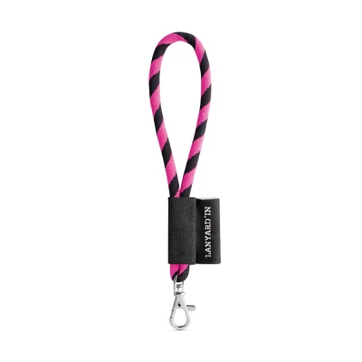 SET Lanyard TUBE Short (Ø 7 mm) avec mousqueton à doigt de 9 mm