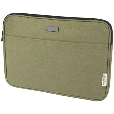 Housse pour ordinateur portable Joey de 2 L en toile recyclée GRS 14 pouces