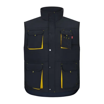 VL Nergal – Gilet rembourré, bicolore, multipoches (120g/m²), en polyester (100%)