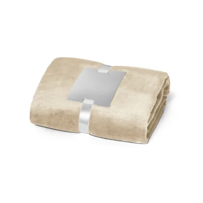 Dyleaf – Couverture polaire (240 g/m²) avec ruban pour carte de personnalisation