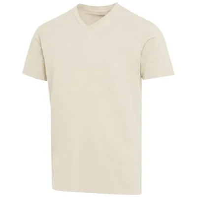 T-shirt unisexe en coton bio certifié OCS Balfour à manches courtes et col en V de 200 g/m²