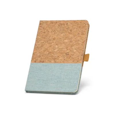 Klee II – Bloc-notes A5 en liège et lin avec pages lignées