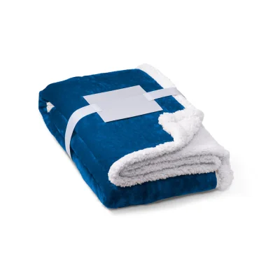 Heiden – Couverture polaire réversible (190 g/m²) avec ruban de satin et carte personnalisée