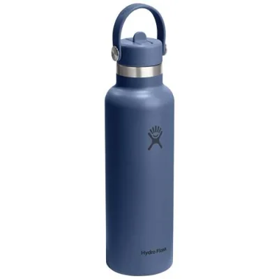 Gourde isotherme en acier inoxydable Hydro Flask à goulot standard, 621 ml, avec bouchon à paille