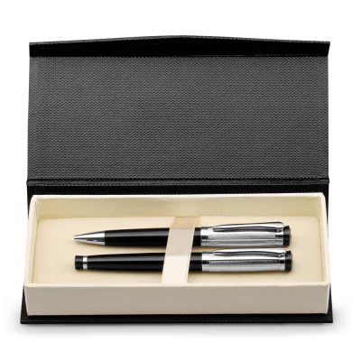 Orlando – Set de stylo et de roller en métal avec clip