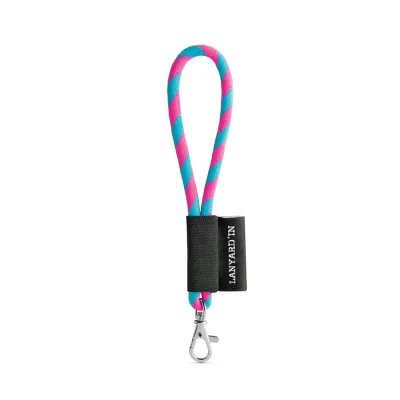 SET Lanyard TUBE Short (Ø 7 mm) avec mousqueton à doigt de 9 mm