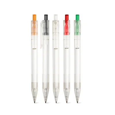 Harlan – Stylo en rPET avec bouton coloré