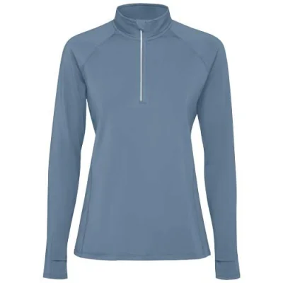 Sweatshirt de 200 g/m² Estambul à manches longues et demi-zip pour femme