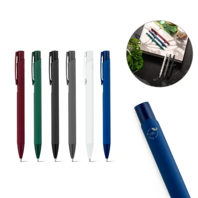 Clint – Stylo à bille en aluminium recyclé (100% rAL) avec finition en caoutchouc