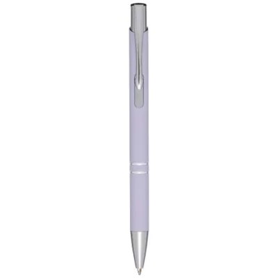 Stylo bille rétractable doux au toucher Moneta (encre noire)