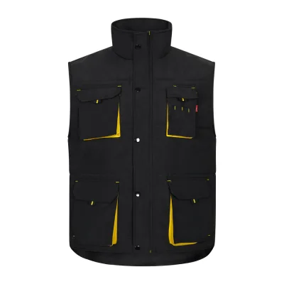 VL Nergal – Gilet rembourré, bicolore, multipoches (120g/m²), en polyester (100%)