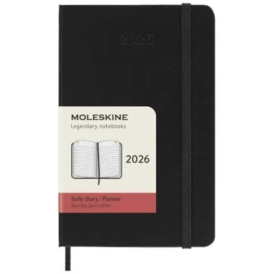 Agenda de poche quotidien 12 mois Moleskine à couverture rigide