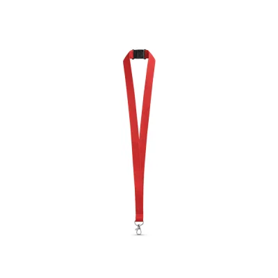 Leeds – Lanyard en polyester avec fermoir de sécurité